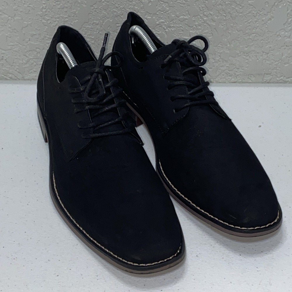 Perry Ellis Portfolio Black Jeremiah Lace Up Dress‎ Shoes Ultra Foam Men's Sz 11